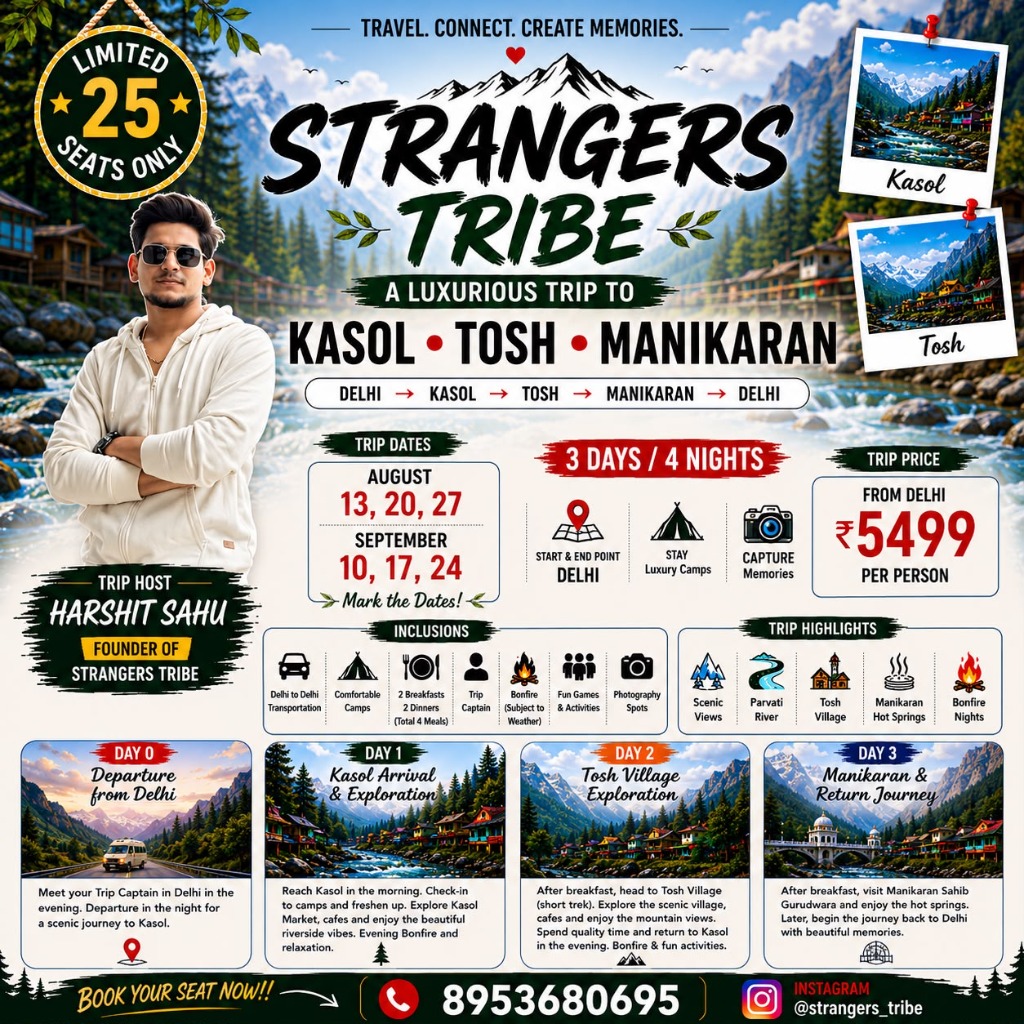 Kasol • Tosh • Manikaran Trip